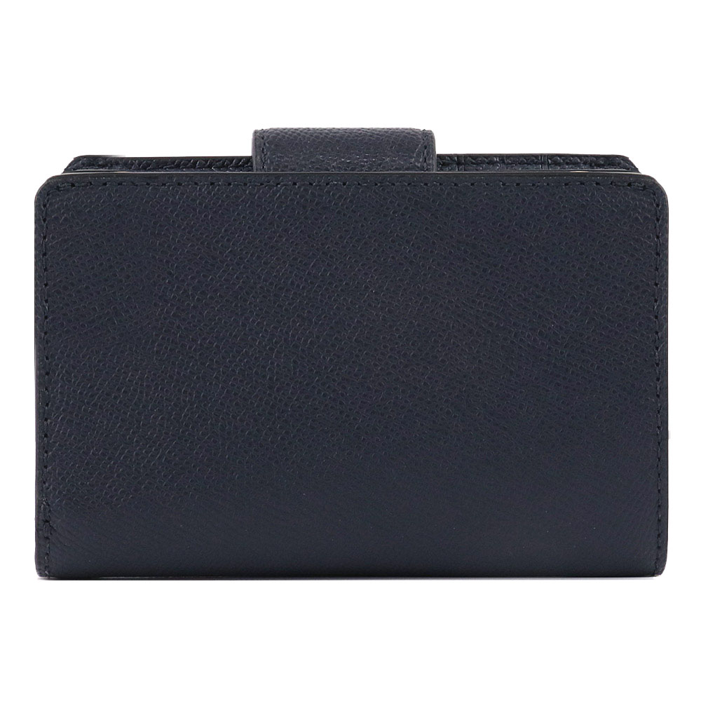 Coach Medium Wallet Medium Corner Zip Wallet Midnight Navy Dark Blue # 6390