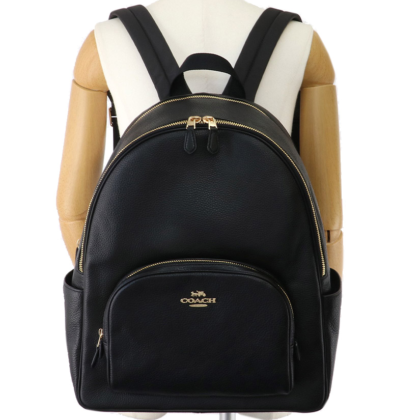 Coach Leather Large Court Backpack Black # 5669
