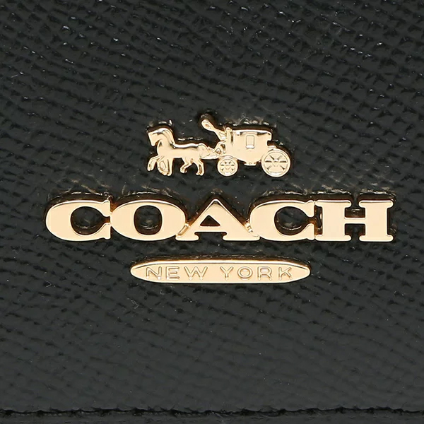 Coach Crossbody Bag Crossgrain Mini Serena Black # 97561