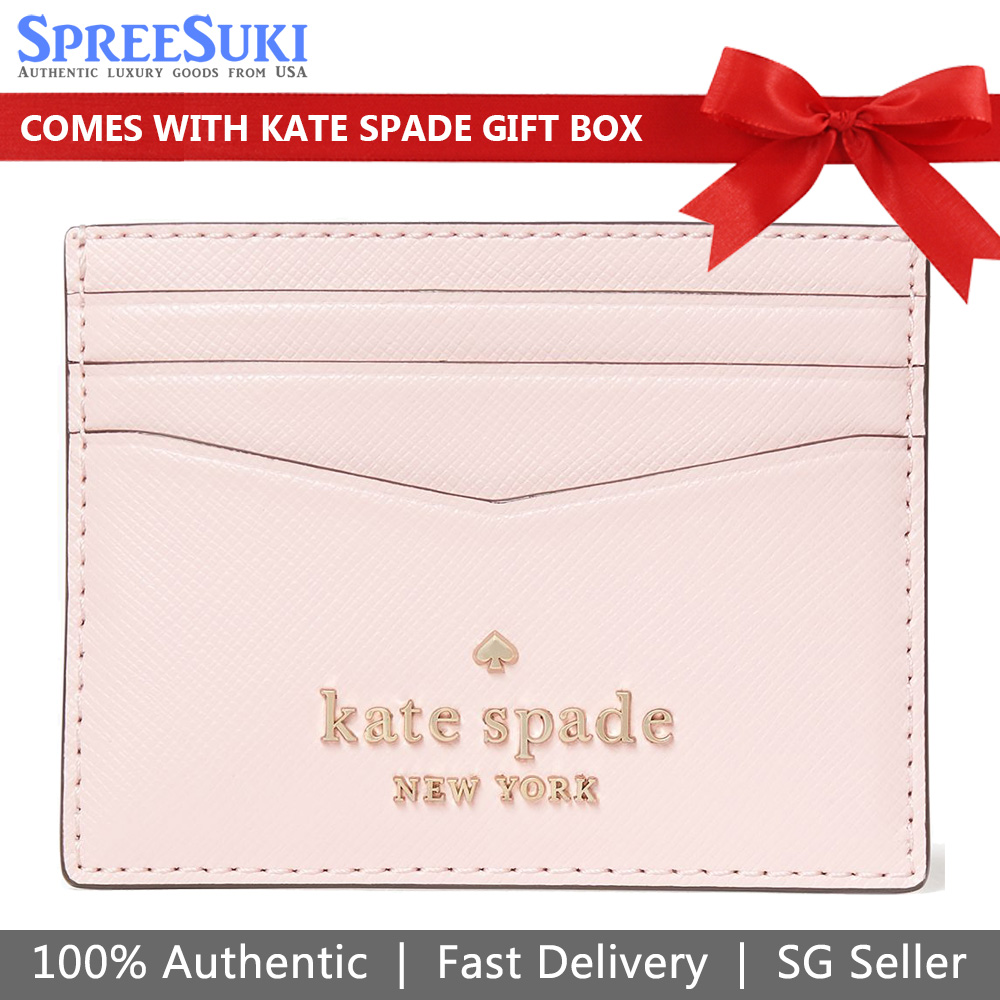 Kate Spade Small Slim Card Holder Light Crepe Pink # WLR00129