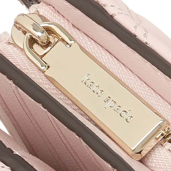 Kate Spade Medium Natalia Medium Compact Bifold Wallet Rose Smoke Pink # WLRU6344