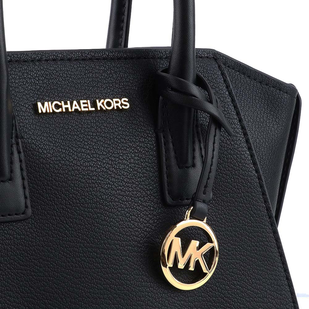 Michael Kors Crossbody Bag Avril Small Top Zip Satchel Black # 35F1G4VM2L