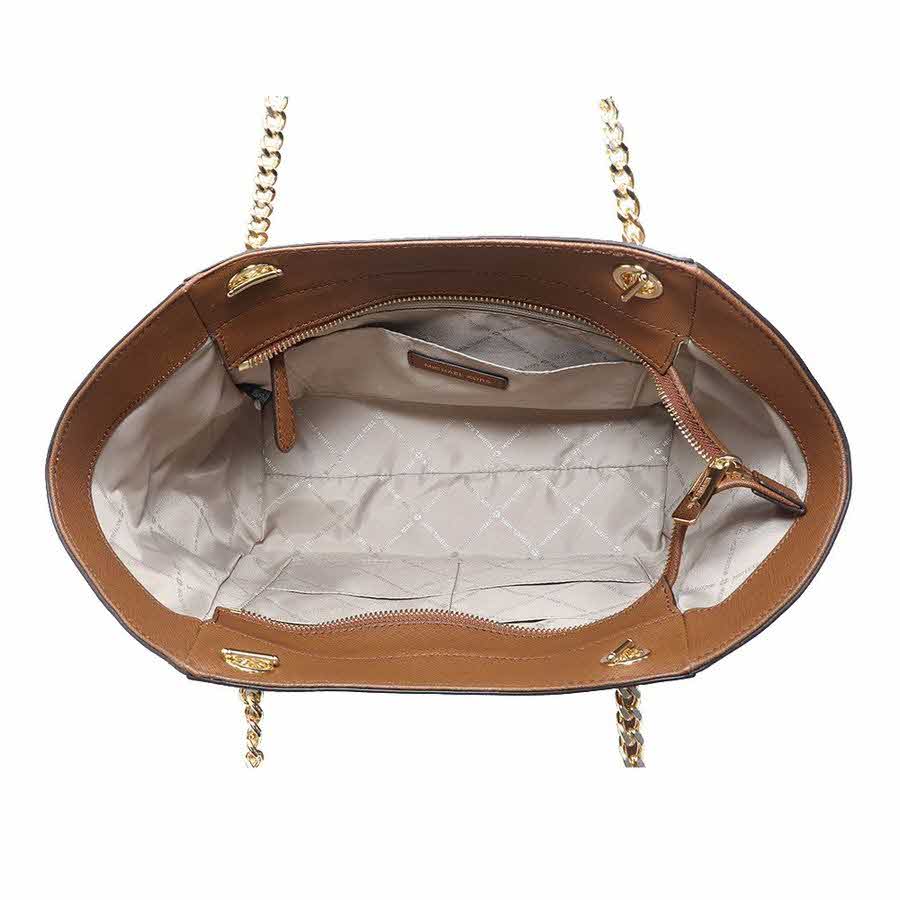 Michael Kors Shoulder Bag Tote Large Chain Shoulder Bag Luggage Brown # 35T5GTVT3L
