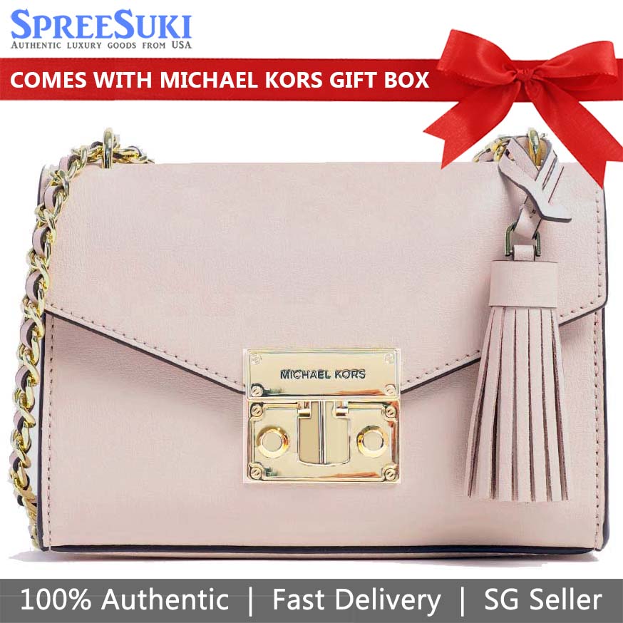 Michael Kors Crossbody Bag Rose Small Crossbody Powder Blush Pink # 35T0GXOC1L