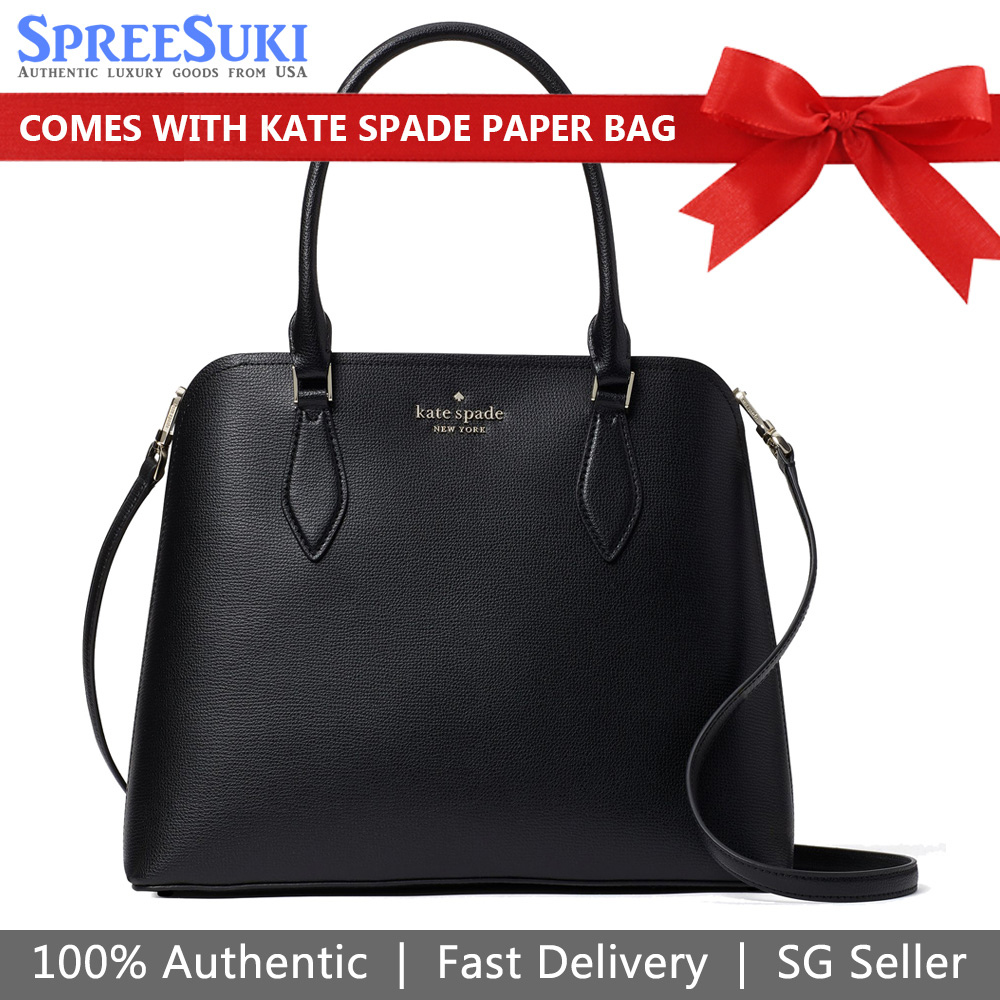 Kate Spade Crossbody Bag Darcy Large Satchel Black # WKR00437