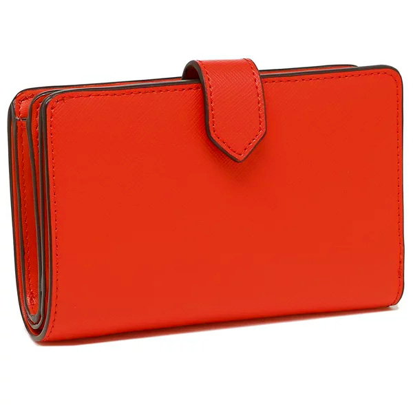 Kate Spade Medium Wallet Staci Medium Compact Bifold Wallet Gazpacho Orange Red # WLR00128