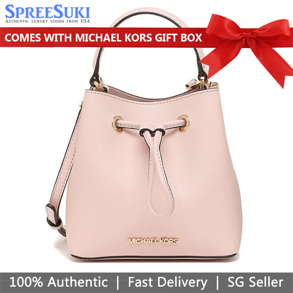 Michael Kors Bucket Bag Suri Small Bucket Crossbody Bag Blush # 35T0GU2C0L