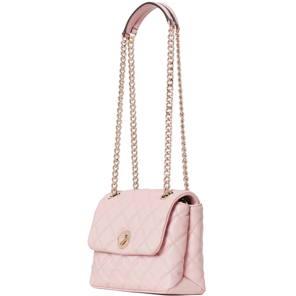 Kate Spade Natalia Small Flap Crossbody Bag Rose Smoke Pink # WKRU7074