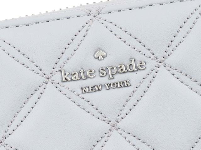 Kate Spade Natalia Large Continental Wallet Brushed Steel Grey # WLRU6340