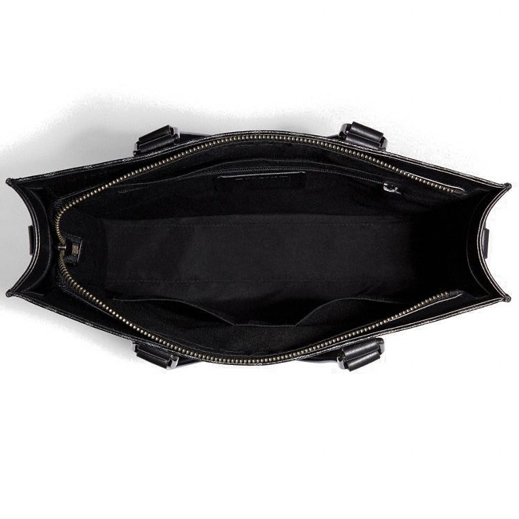 Coach Men Tote Shoulder Bag Crossbody Bag Graham Structured Tote In Signature Canvas Charcoal Black # C3232