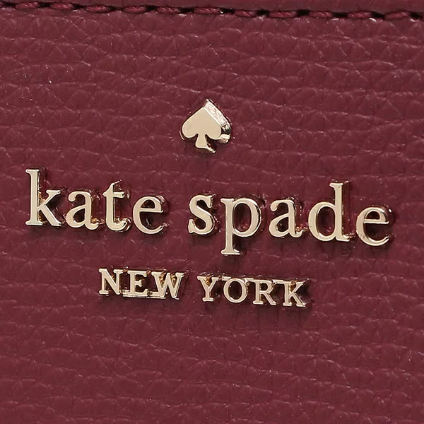 Kate Spade Darcy Medium L-Zip Card Holder Blackberry Magenta Purple Red # WLR00595