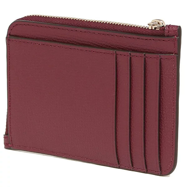 Kate Spade Darcy Medium L-Zip Card Holder Blackberry Magenta Purple Red # WLR00595
