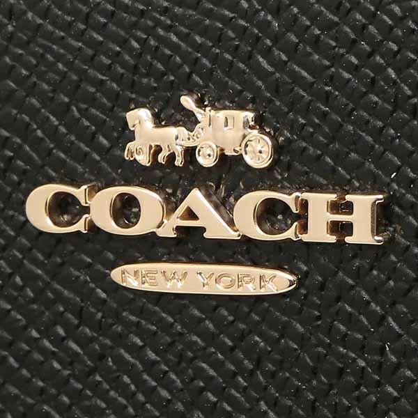 Coach Long Wallet Long Zip Around Wallet Black # C3441