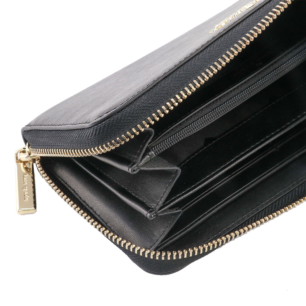 Kate Spade Long Wallet Staci Large Continental Wallet Black # WLR00130