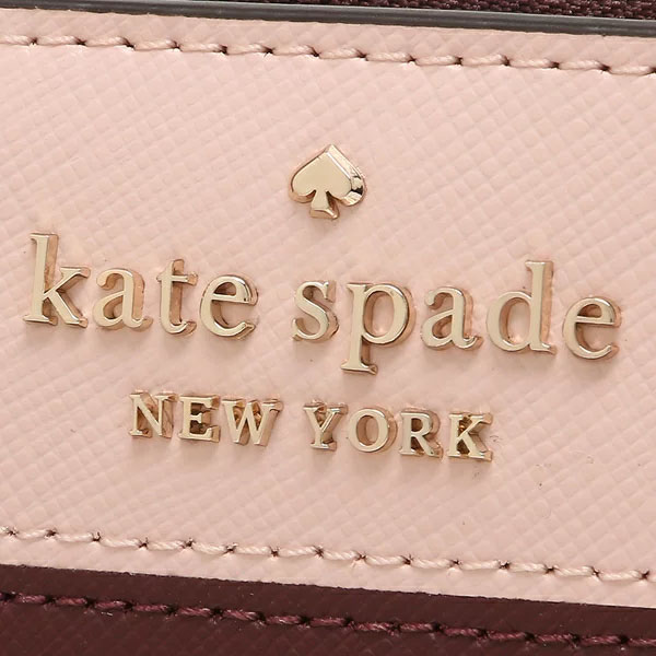 Kate Spade Small Wallet Small Zip Around Wallet Rose Smoke Pink # WLR00636
