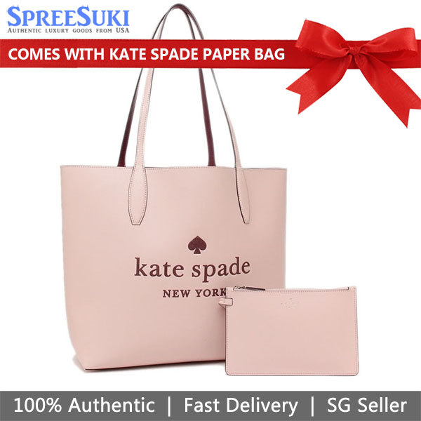Kate Spade Tote Shoulder Bag Glitter On Tote Rose Smoke # K4742