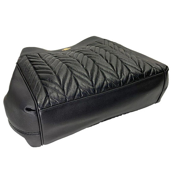 Coach Tote Shoulder Bag Lexy Shoulder Bag With Quilting Black # F32978