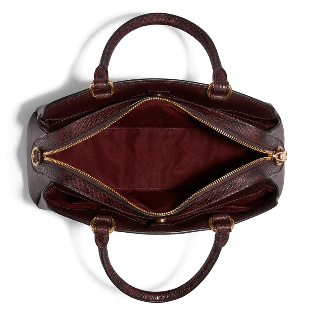 Coach Lillie Carryall Cranberry Maroon # C7282