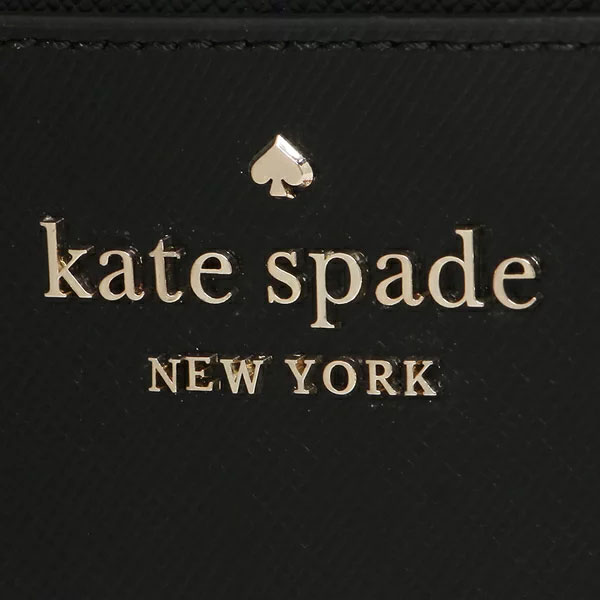Kate Spade Staci Saffiano Leather Large Slim Card Holder Black # WLR00362