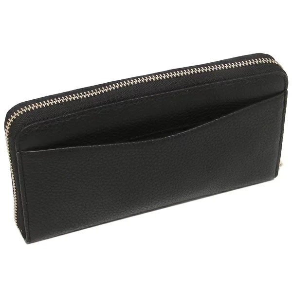 Kate Spade Long Wallet Large Continental Wallet Pebbled Leather Black # WLR00392