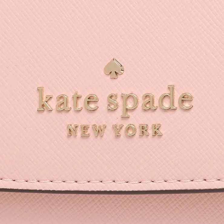Kate Spade Crossbody Bag Small Flap Crossbody Chalk Pink # WLR00632