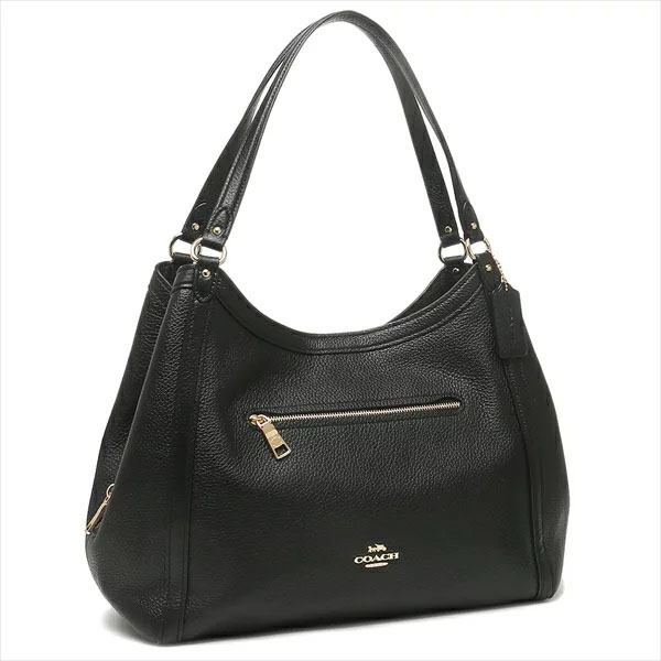 Coach Shoulder Bag Tote Leather Kristy Shoulder Bag Black # C6231