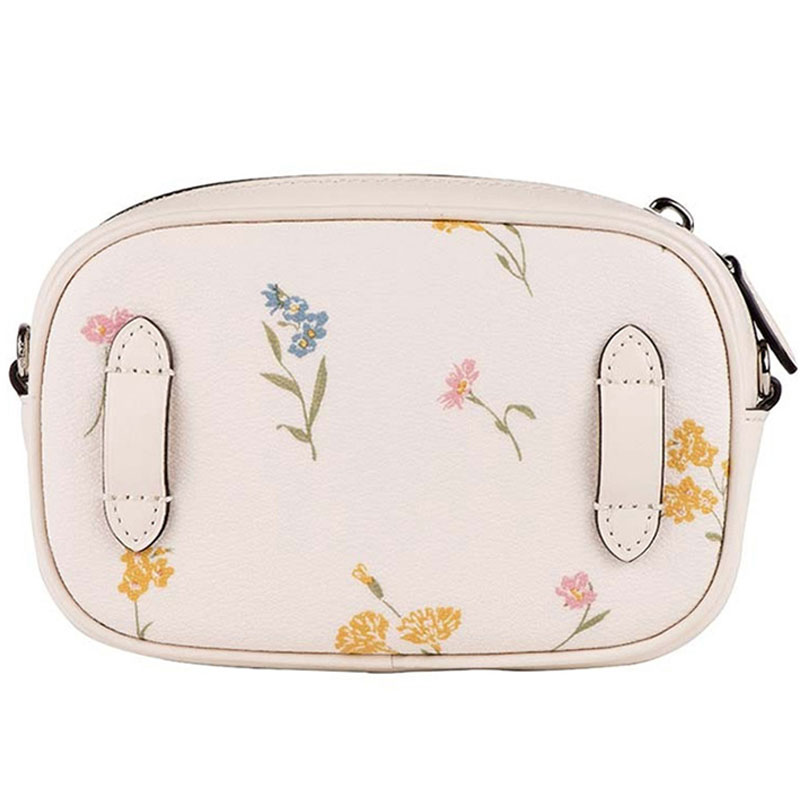 Coach Crossbody Bag Convertible Belt Bag With Multi Floral Print Chalk Off White # F73356