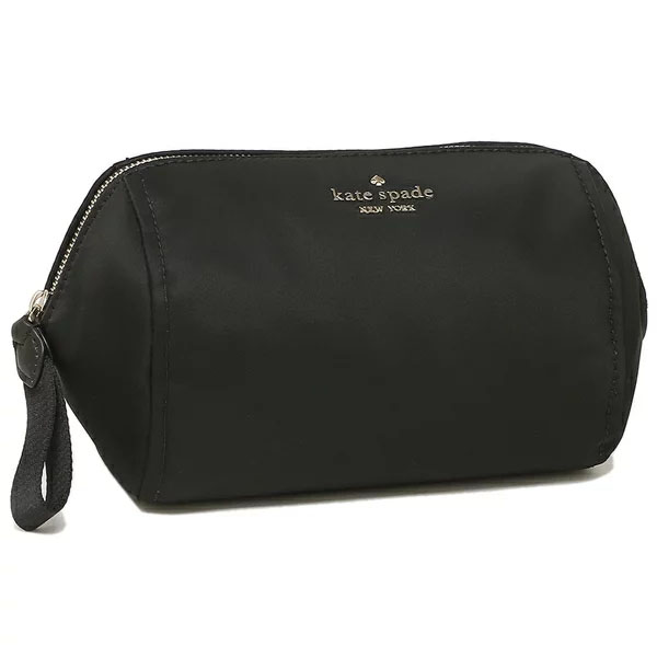 Kate Spade Chelsea The Little Better Medium Cosmetic Case Makeup Bag Black # WLR00618