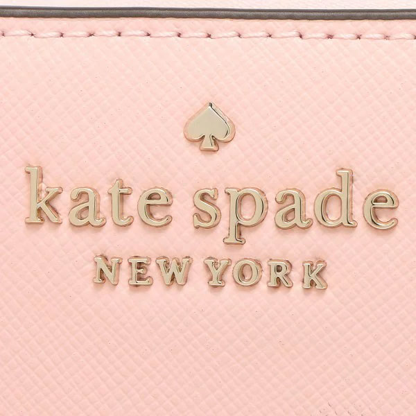 Kate Spade Small Wallet Staci Small Zip Around Wallet Chalk Pink # WLR00634