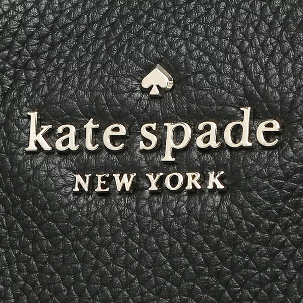 Kate Spade Tote Shoulder Bag Pebbled Leather Large Compartment Tote Black # WKRU6948