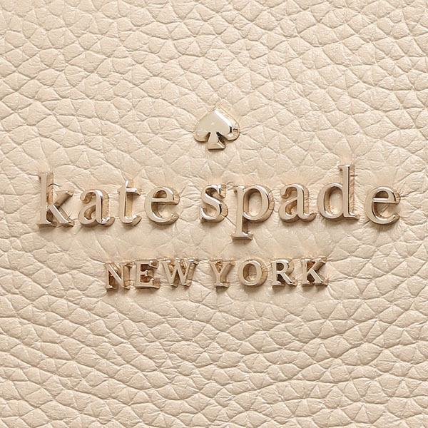 Kate Spade Tote Shoulder Bag Pebbled Leather Large Compartment Tote Light Sand Beige # WKRU6948