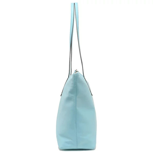 Kate Spade Shoulder Bag Tote Kitt The Little Better Nylon Tote Fountain Light Blue # K6031