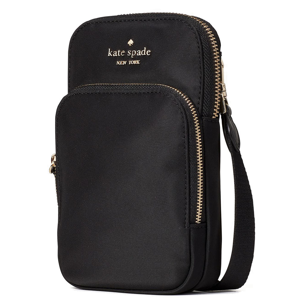 Kate Spade Crossbody Bag Chelsea The Little Better North South Phone Crossbody Black # WIR00128