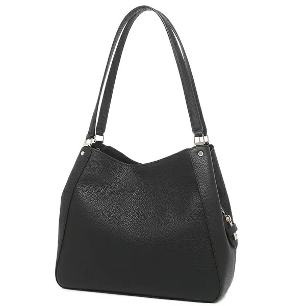 Kate Spade Shoulder Bag Tote Leila Medium Triple Compartment Shoulder Bag Black # WKR00344