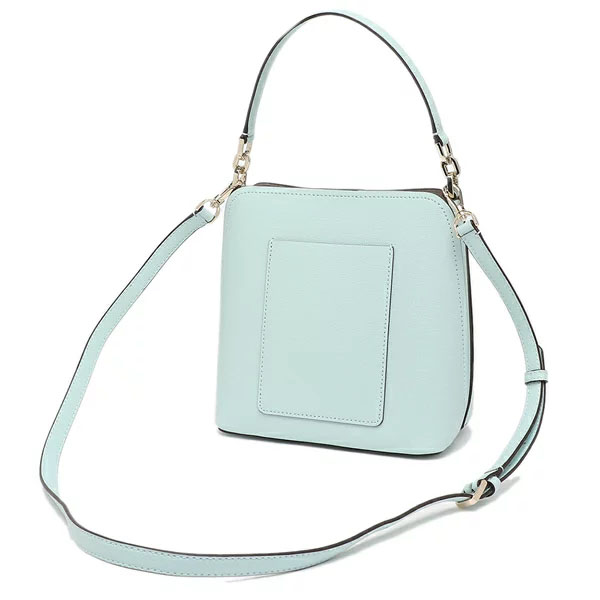 Kate Spade Crossbody Bag Refined Grain Small Bucket Bag Blue Glow # WKR00439