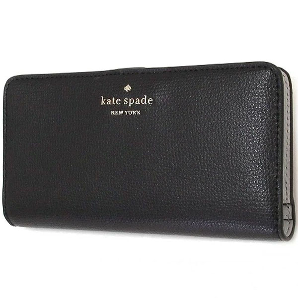 Kate Spade Medium Wallet Darcy Large Slim Bifold Wallet Black # WLR00545