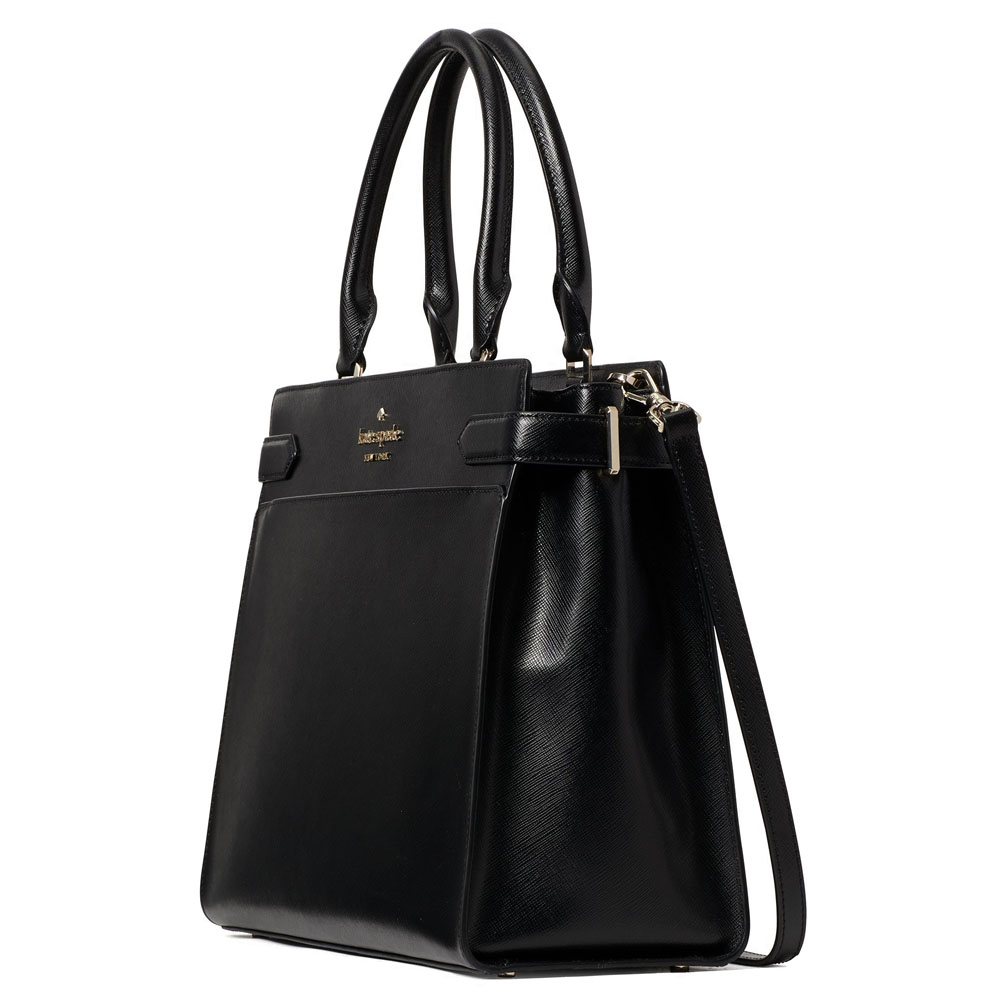 Kate Spade Crossbody Bag Staci Large Satchel Black # WKRU6949