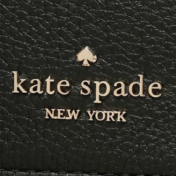 Kate Spade Leila Pebbled Leather Medium Flap Shoulder Black # K6029
