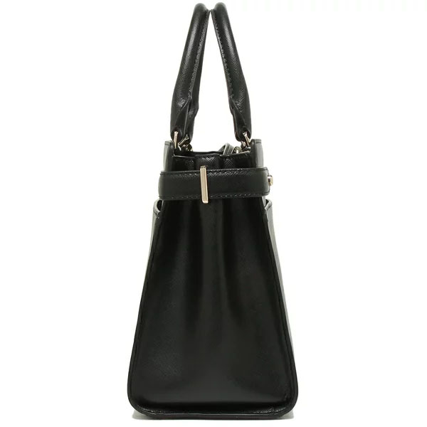 Kate Spade Crossbody Bag Staci Medium Satchel Saffiano Leather Black # WKRU6951
