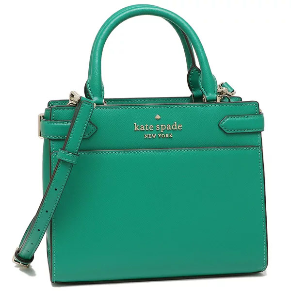 Kate Spade Crossbody Bag Staci Small Satchel Saffiano Leather Winter Green # WKRU7097