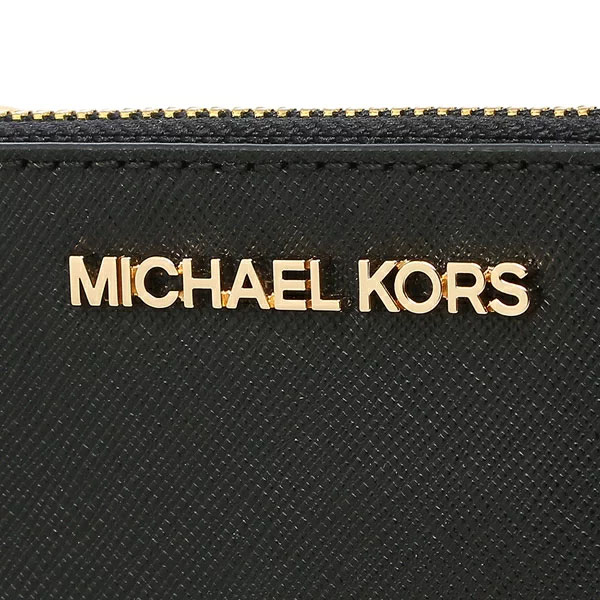 Michael Kors Jet Set Travel Small Top Zip Coin Pouch With Id Window Black # 35F7GTVU1L