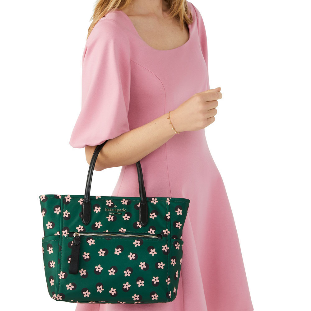 Kate Spade Crossbody Bag Chelsea The Little Better Floral Medium Satchel Green # K8124