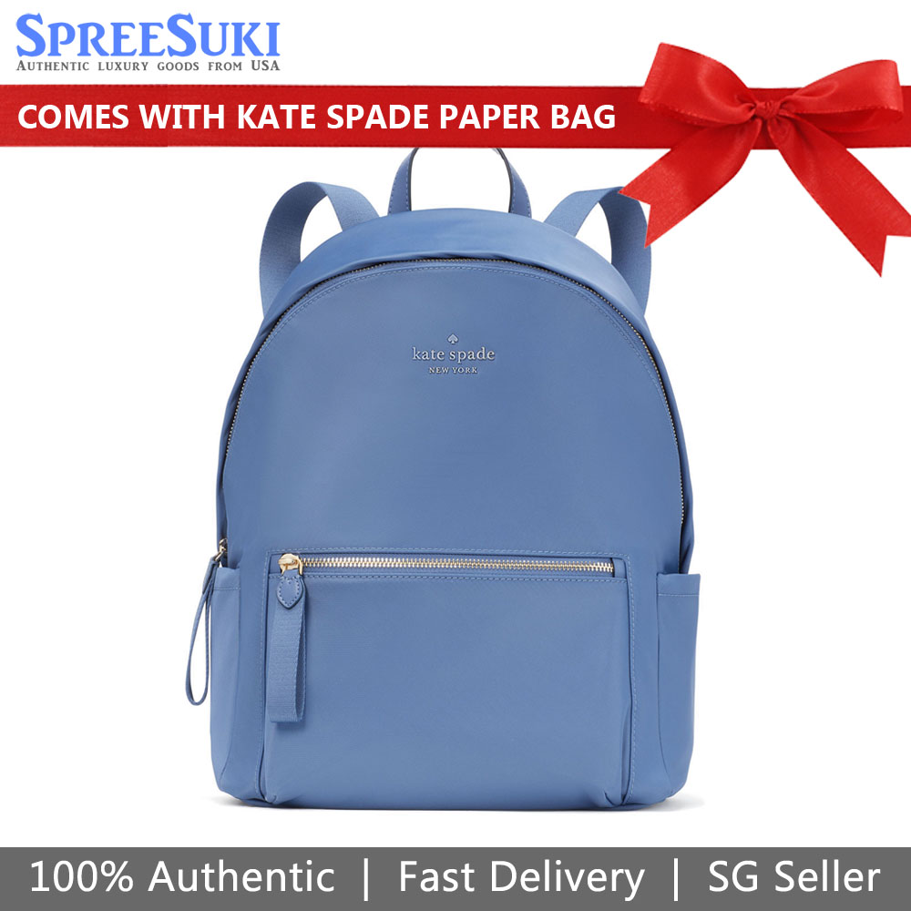 Kate Spade Chelsea Large Backpack The Little Better Shipyard Blue # WKR00574