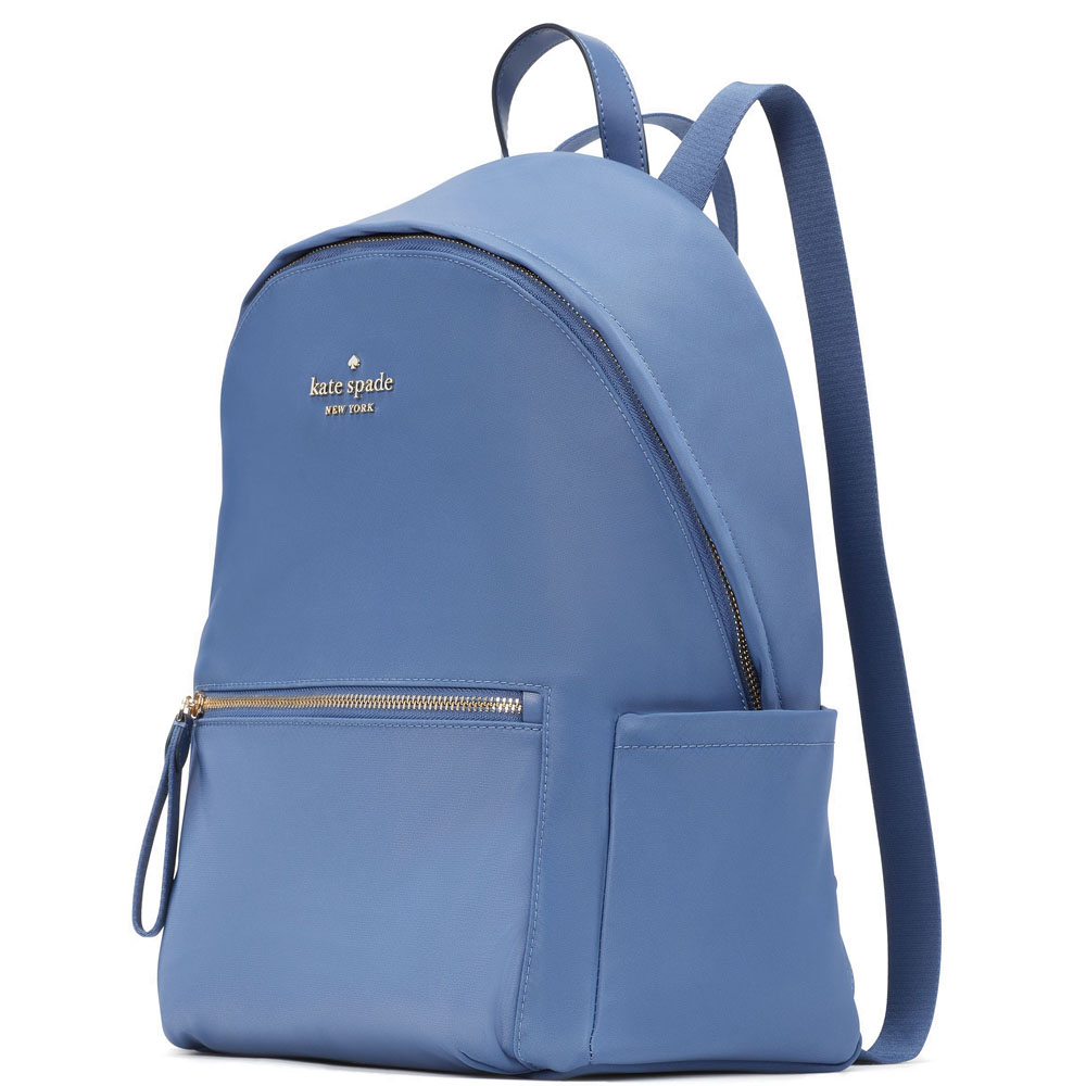 Kate Spade Chelsea Large Backpack The Little Better Nylon Shipyard Blue # WKR00574