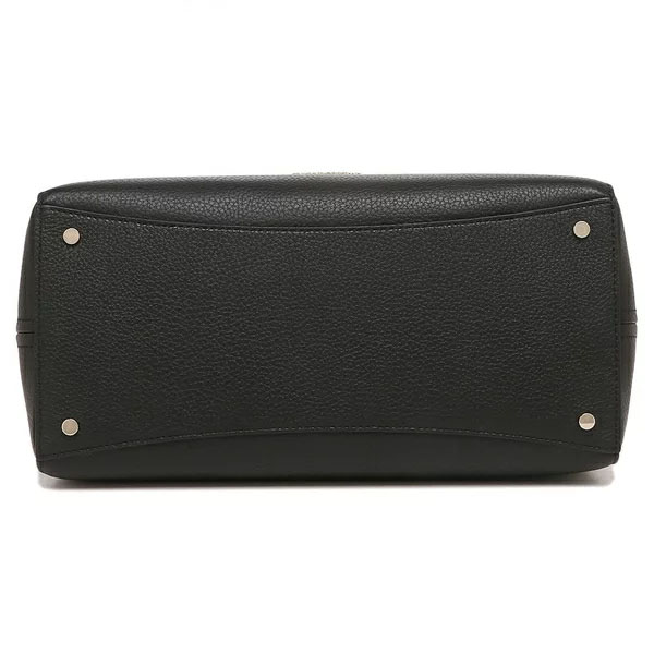Kate Spade Crossbody Bag Leila Pebbled Leather Medium Triple Compartment Satchel Black # WKR00335