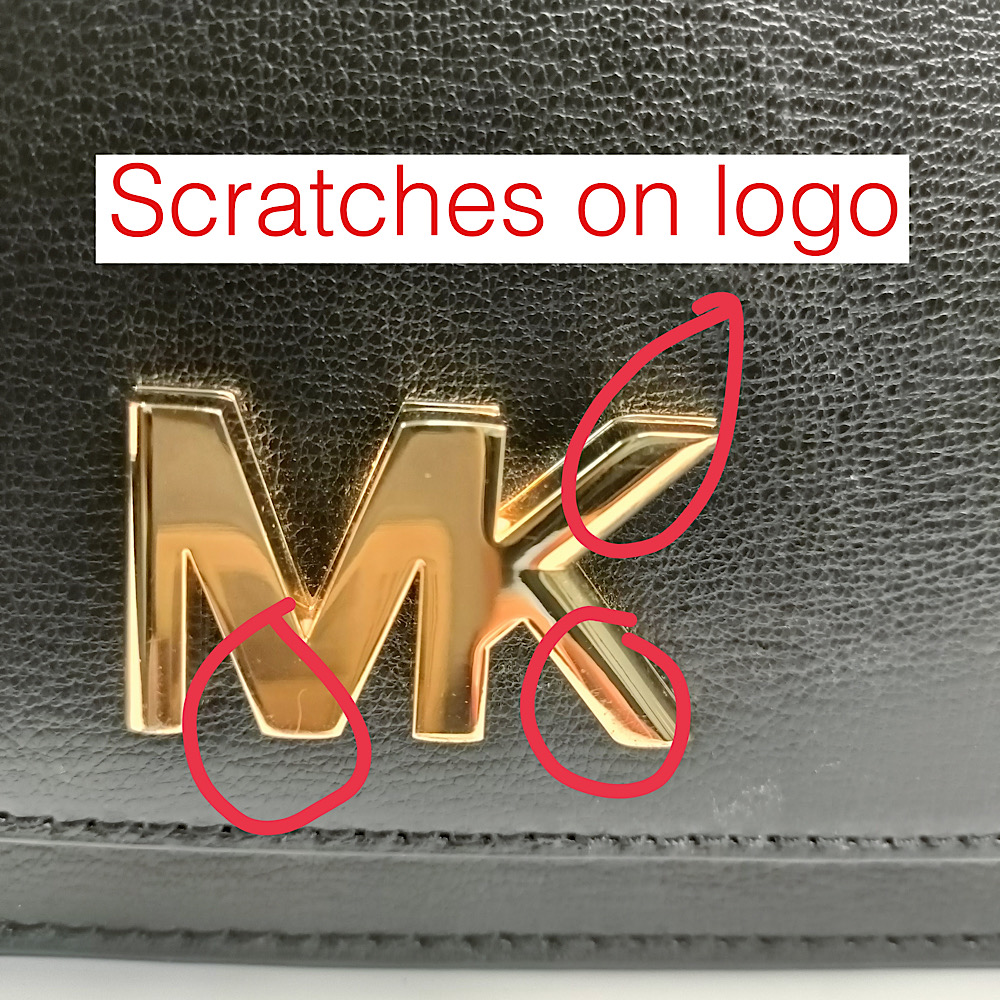 Michael Kors Crossbody Bag Mott Large Chain Shoulder Black # 35S0GOXL3L