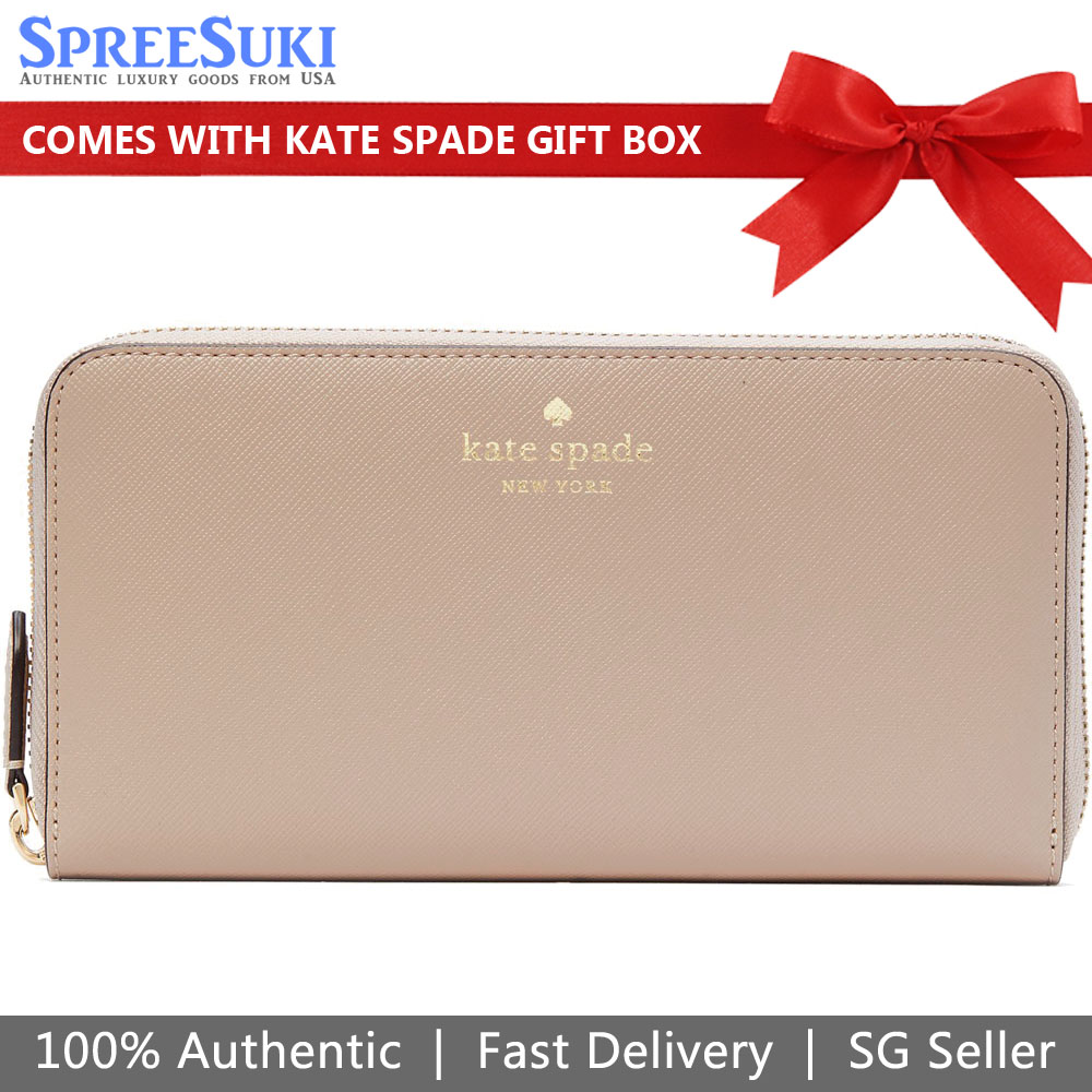 Kate Spade Long Wallet Marlee Large Continental Wallet Warm Beige # K7180
