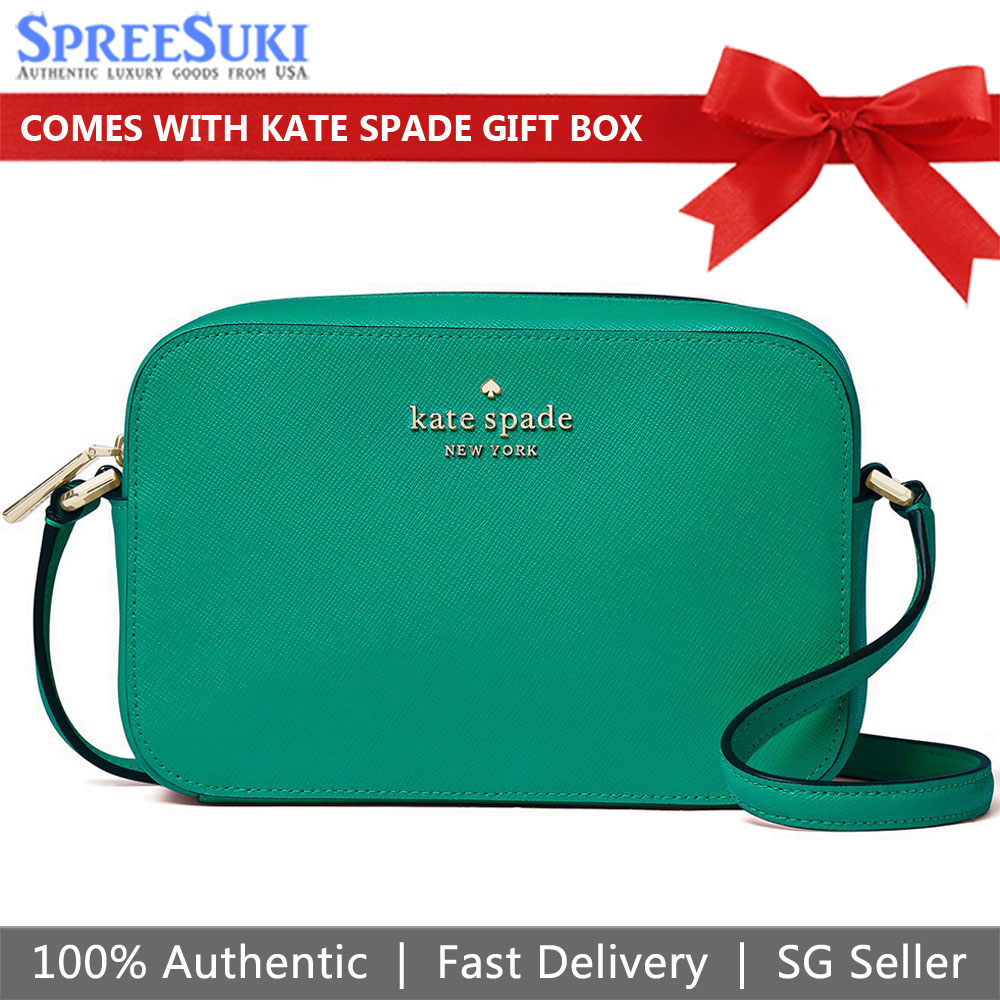 Kate Spade Crossbody Bag Mini Camera Bag Winter Green # WLR00686