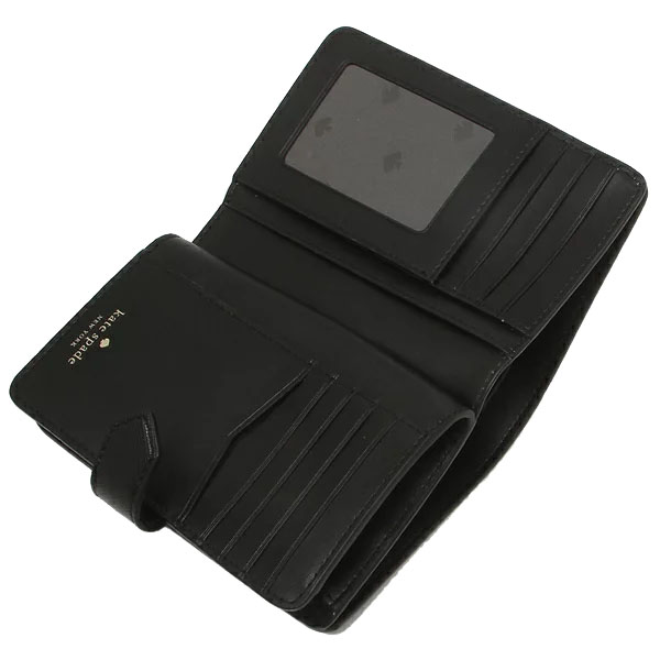Kate Spade Medium Wallet Staci Colorblock Medium Compact Bifold Wallet Warm Beige # WLR00124D1