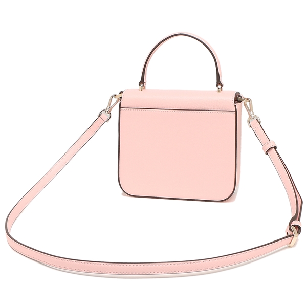 Kate Spade Crossbody Bag Staci Saffiano Leather Square Flap Crossbody Chalk Pink # K7342